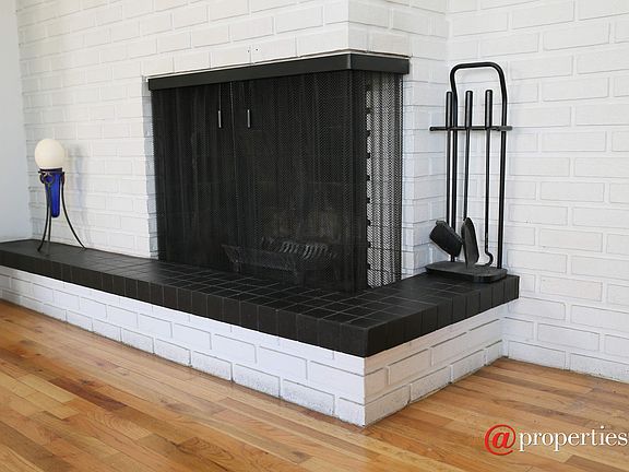 Wood-burning fireplace