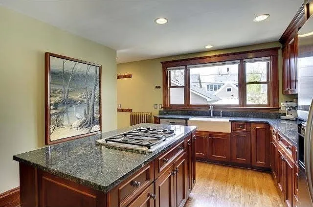 Kitchen out toward back yard