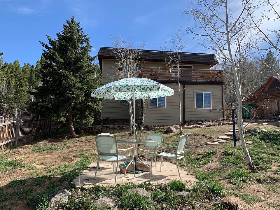 Front view of the house. Spring is getting ready to show up and the aspen trees will be showing off. Outdoor propane heater available for cool evenings.