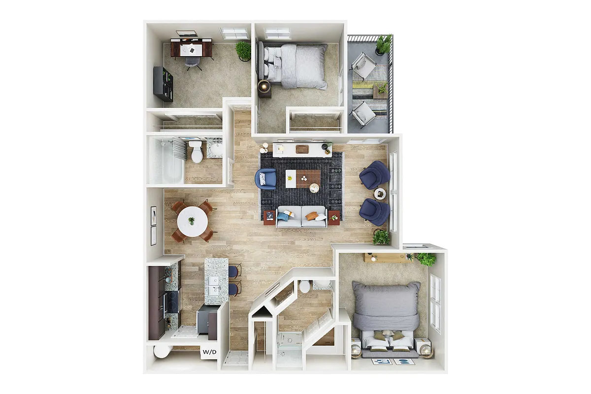 Floor plan B2C With Den