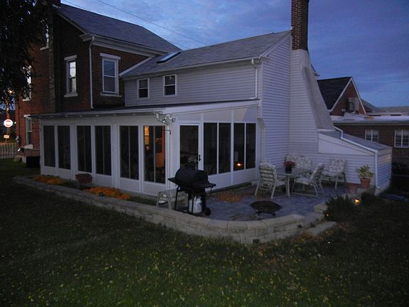 This is from the rear of the house.