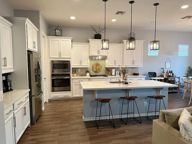 Kitchen with upgraded cabinetry