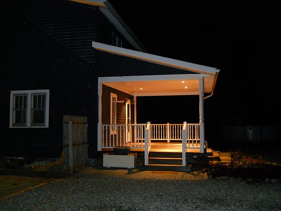 Porch at night