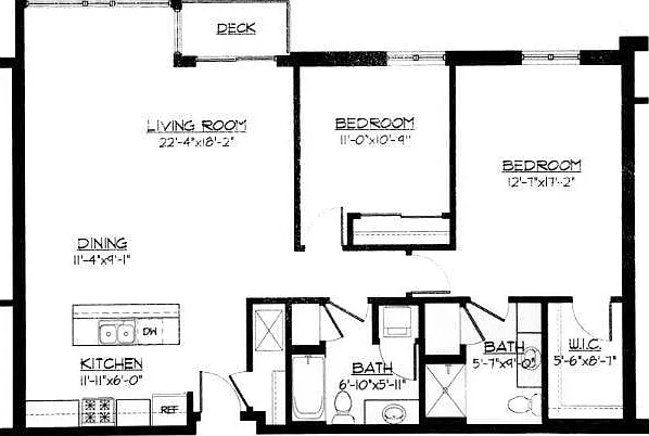2 Bed / 2 Bath - 1,302 SF 2 Bed / 2 Bath - 1,302 SF