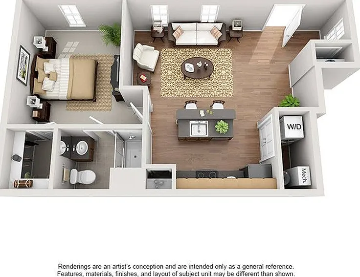 1 Bedroom | 1 Bath | 689 SF 1 Bedroom | 1 Bath | 689 SF