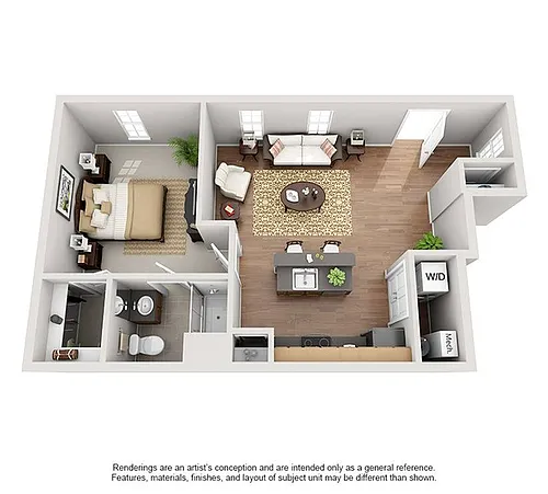 Floor plan Bentley Flat I