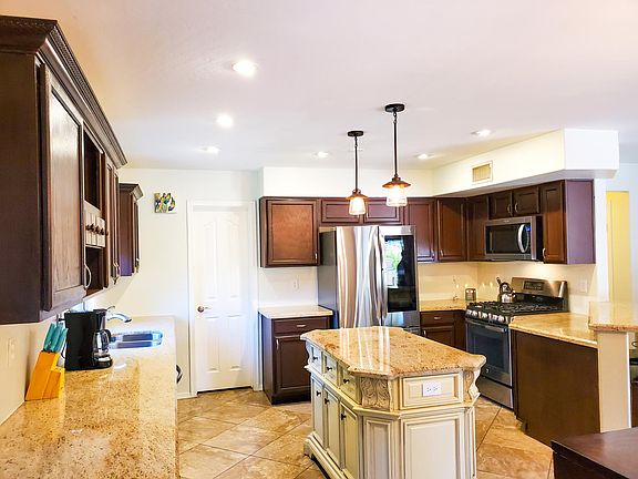 Clean and stocked kitchen