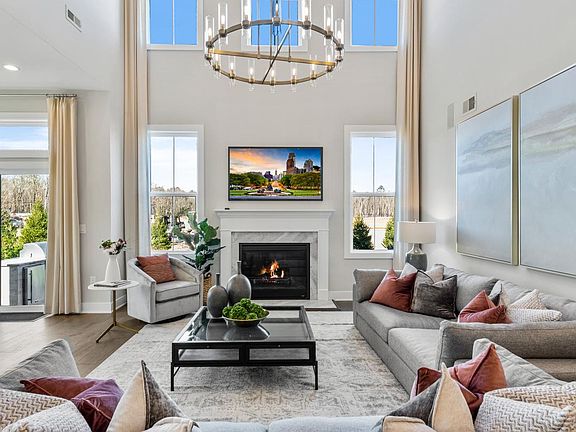 Cozy details in the Bloomingdale great room