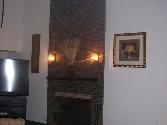 Floor to ceiling fireplace!