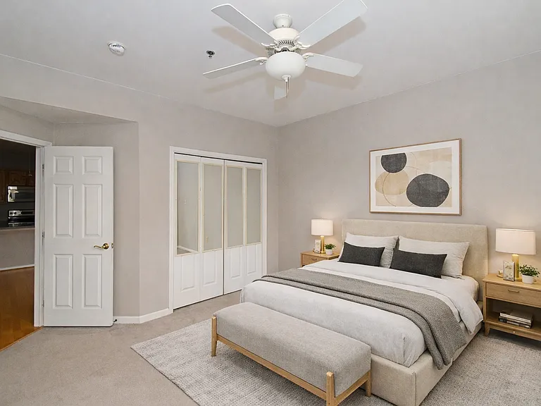 Virtually Staged Primary Bedroom