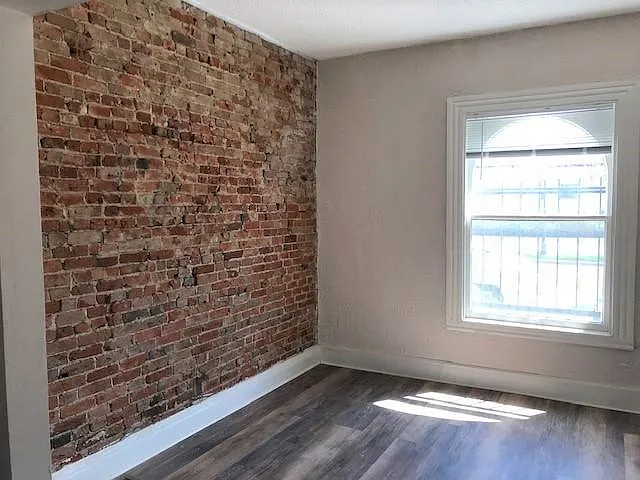 Living Room-exposed brick wall