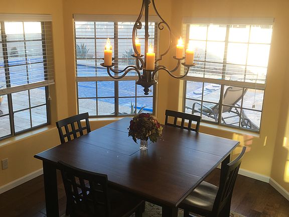 Dining overlooking oasis