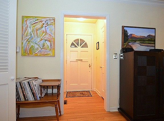 Entry foyer opens to the living room
