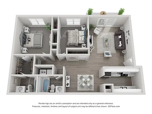 Floor plan 2x2 Large