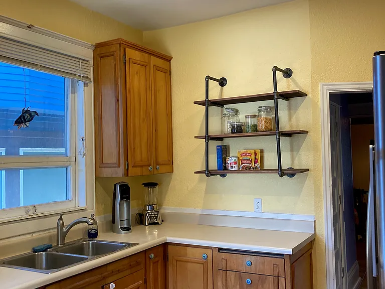 Front half of kitchen