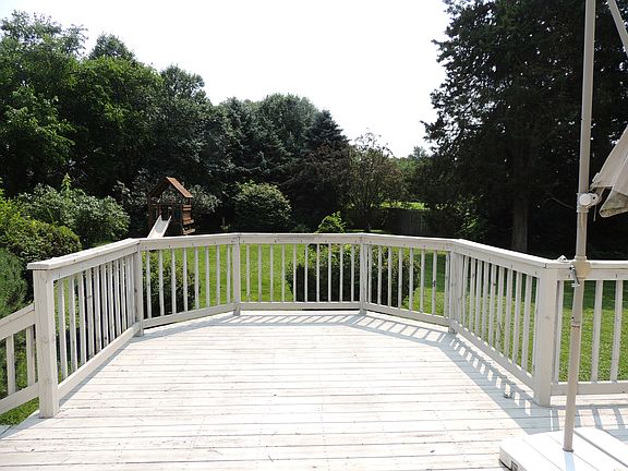 Deck and back yard