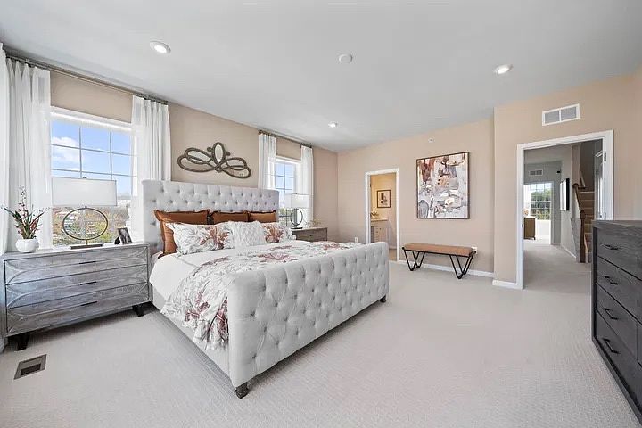 Spacious master bedroom