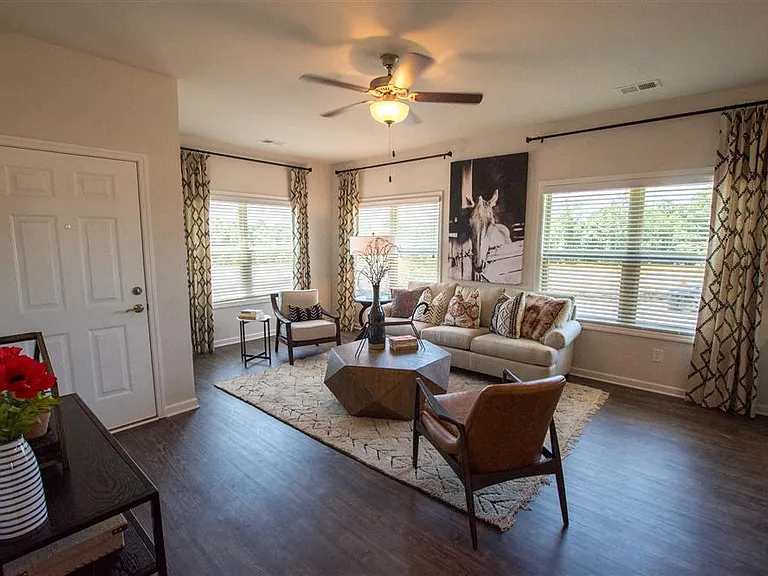 Open-concept living room with ample space and natural light.