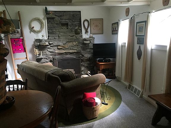 Living room area furnished