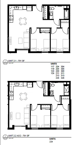 Floor plan 2 Bedroom