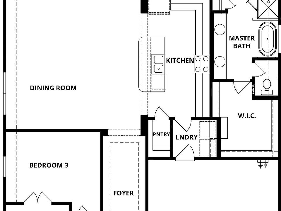 The Caldwell has an incredible, open layout with a covered patio and more.