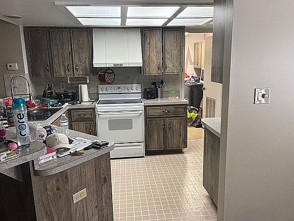 Kitchen and laundry room