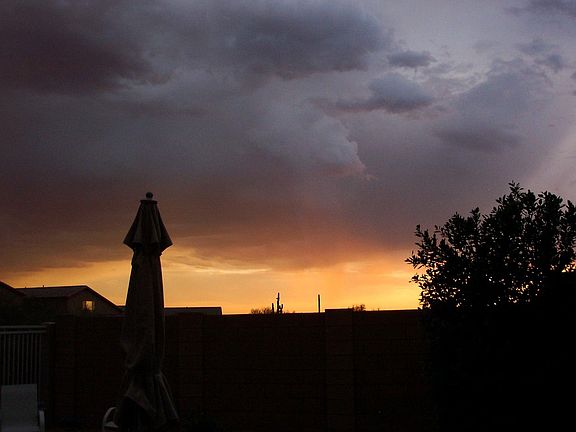 sunsetting sky