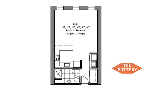 Floor plan Studio