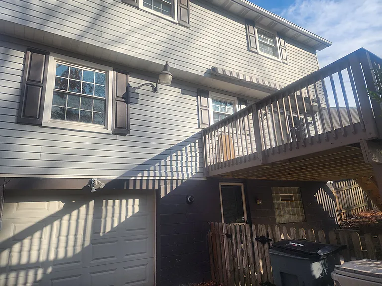 Back side of house