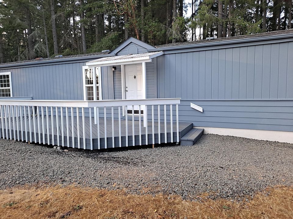 Front view with deck