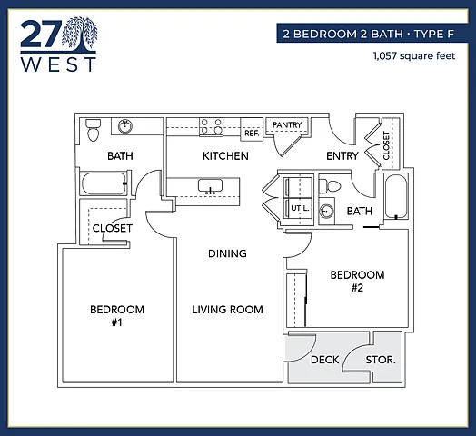 27 West 2 Bedroom 2 Bath Deluxe 27 West 2 Bedroom 2 Bath Deluxe
