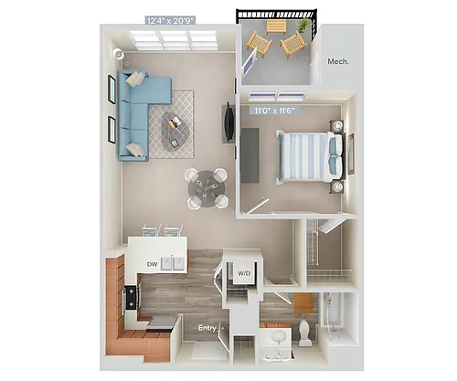 Floor plan A1-756-Bal