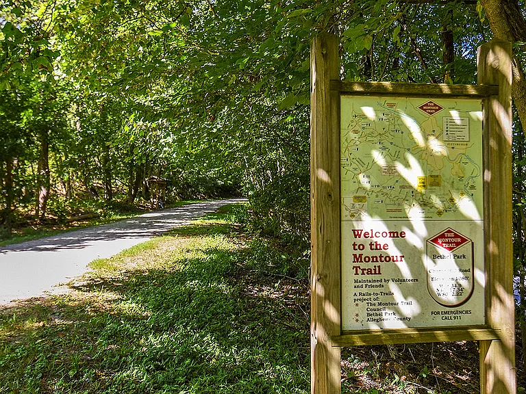 Private access to the Montour Trail