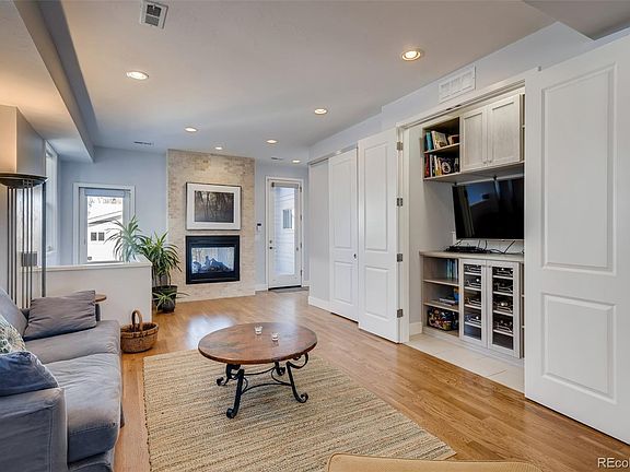 Hidden away media center and storage.