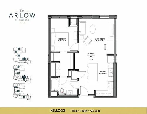 Floor plan Kellogg | Furnished