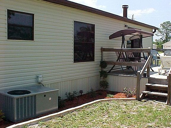 Deck on back of house