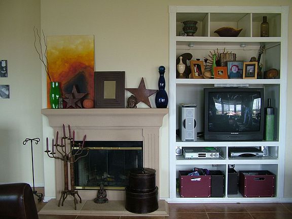 fireplace & built in ent.ctr.