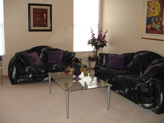 Lving room "open to dining room & kitchen"