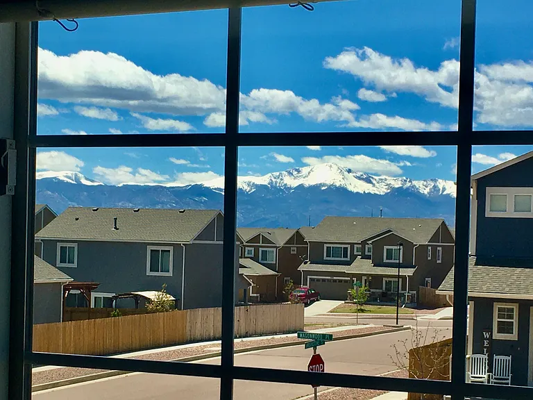 view from the master bedroom