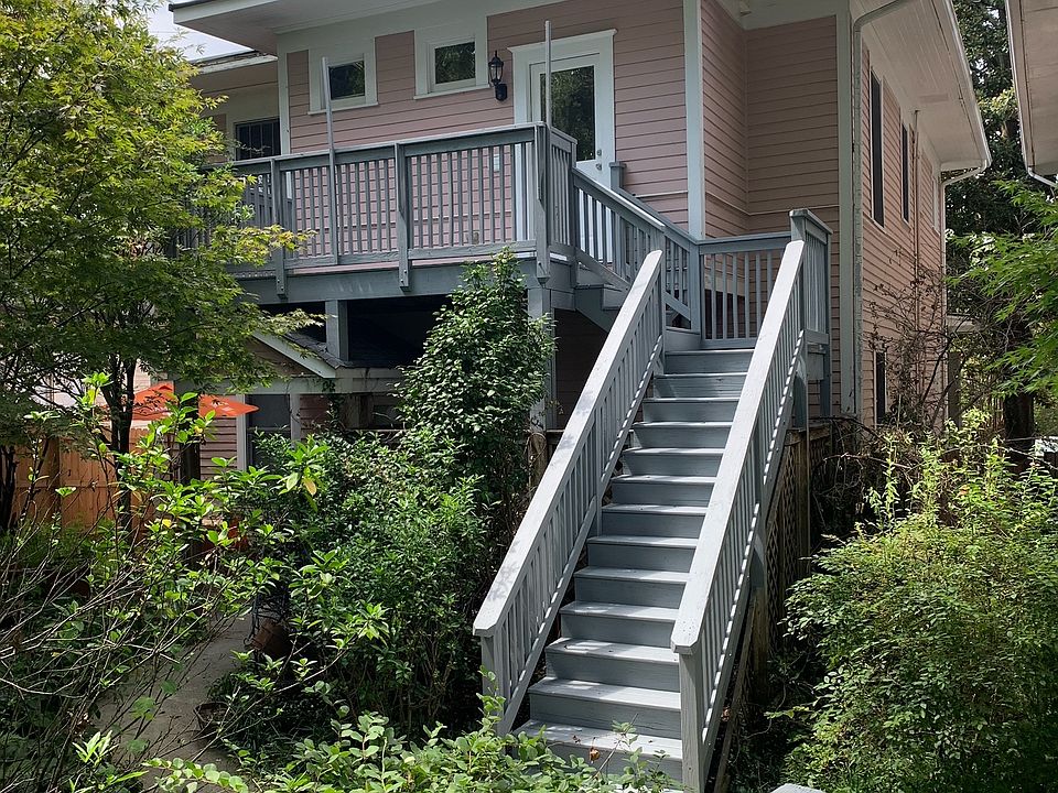 Entrance to Apt 2 from rear off street parking area to private rear deck.