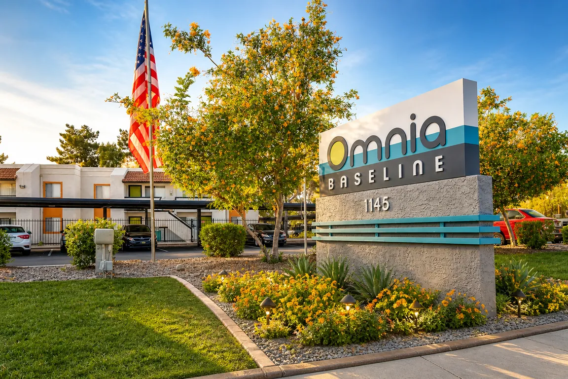 Omnia Baseline Apartments entrance view