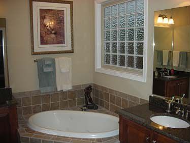 Big master bathroom with whirlpool tub