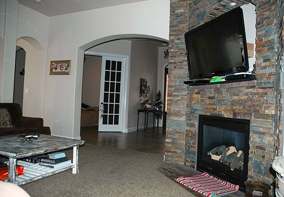 Living rm fireplace