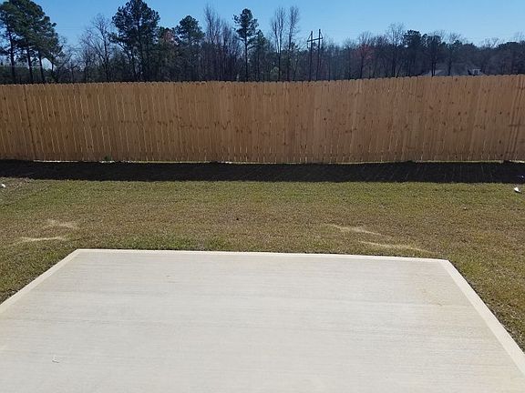 Bank yard with patio