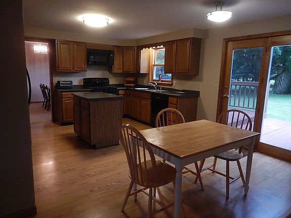 Kitchen with French Doors to