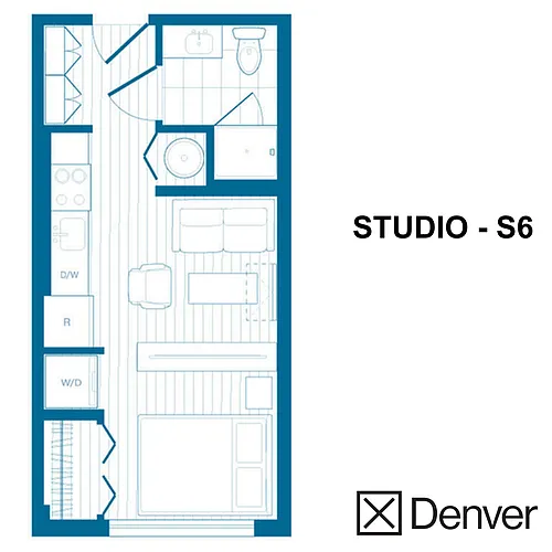 Floor plan Studio - S6 Layout