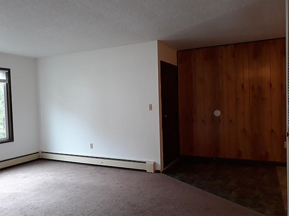 Hallway view of the entry door