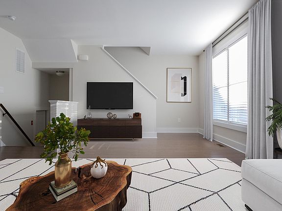 TV/Entertainment Center Wall & Stairs