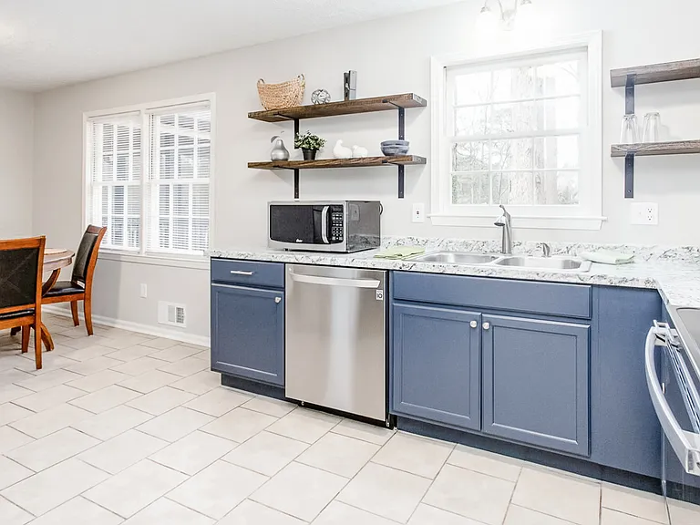 Completely renovated kitchen.
