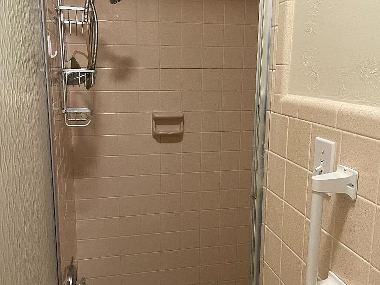 Master Bath Walk-In Shower (only half of the width of the shower is shown in photo - large shower)